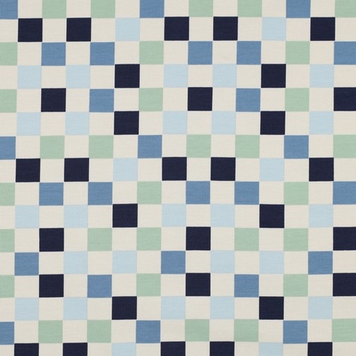 [VE-04128-012] Jersey Checks Blue/Green
