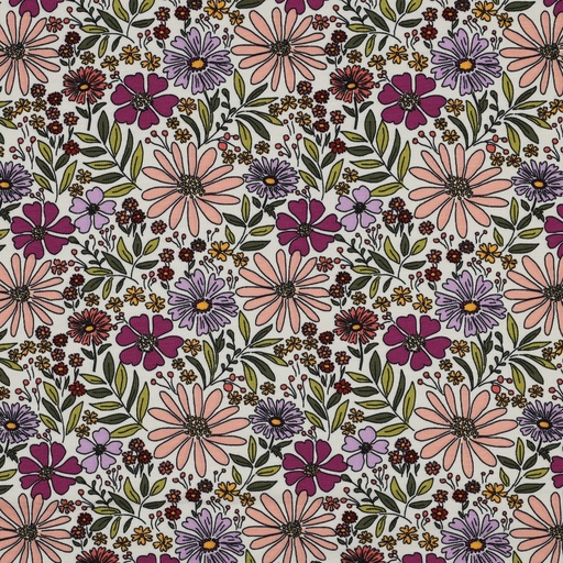 [VE-04124-002] Jersey Flowered Off White