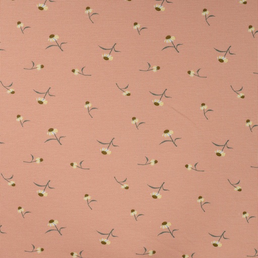 [QT-K47056-320] Jersey Cutie Waffle Daisy Salmon