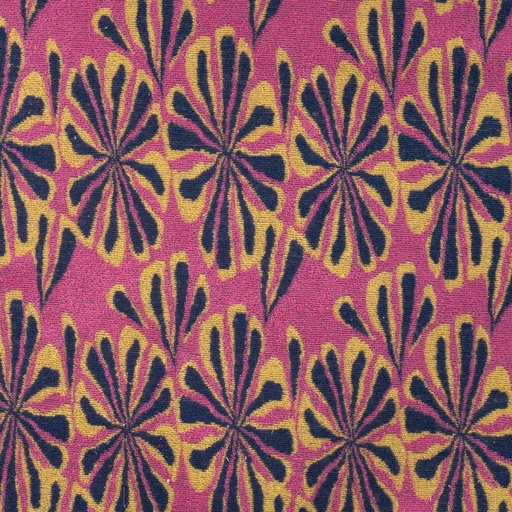 [QT-K47059-170] Jersey Badstof Multi Flower Fuchsia