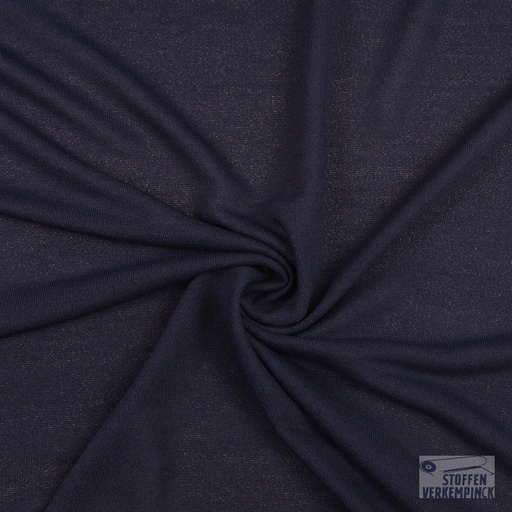 [KI-0802-600] Viscose Crêpe Jersey Navy