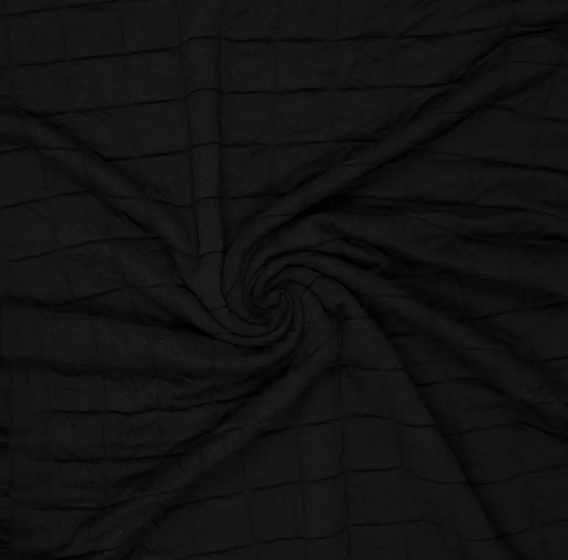 [KI-19127-999] Jersey 6X6 Squaire Black