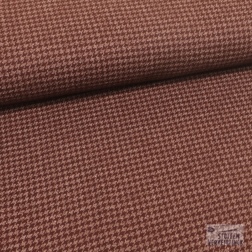 [184-0203] Wollen Pied de poule Aubergine