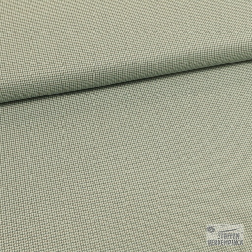 [184-0175-06] Wollen Gabardine Ruitje Mint