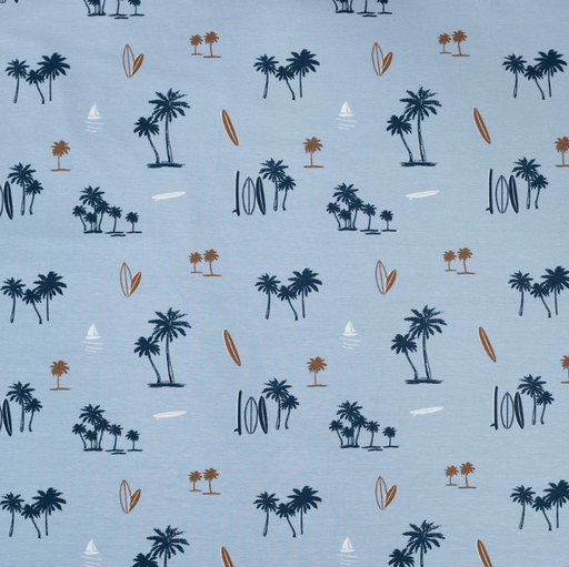 [QT-K10341-910] Jersey Print Beach Blue
