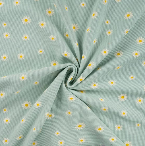 [QT-K47062-220] Jersey Cutie Waffle Daisy Dusti Mint