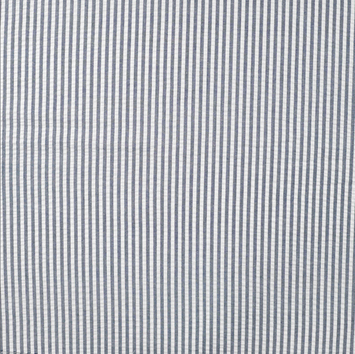 [QT-Q11729-980] Seersucker Poly/Co Stripe Dark Blue