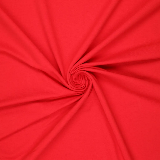 [KI-0932-440] French Terry Not Brushed Red