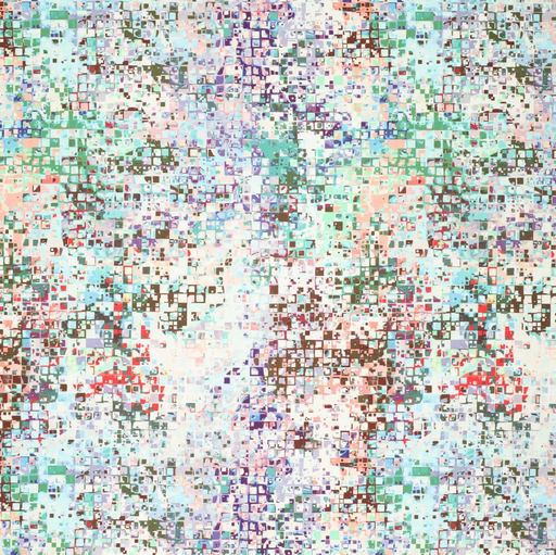 [KI-20540-215] Polyester Stretch Digital Glitches Mint