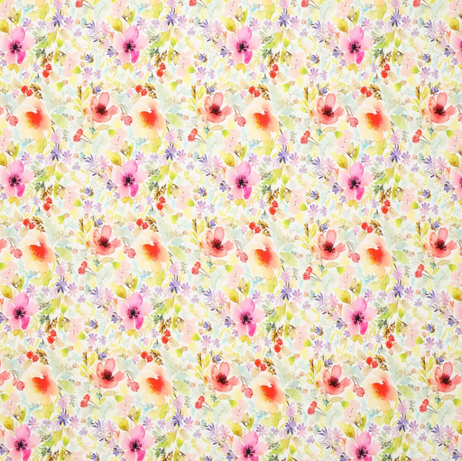 [KI-20921-880] Jersey Viscose Spring Bouquet