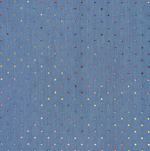 [KI-21425-052] Metallic Drops Denim Blue