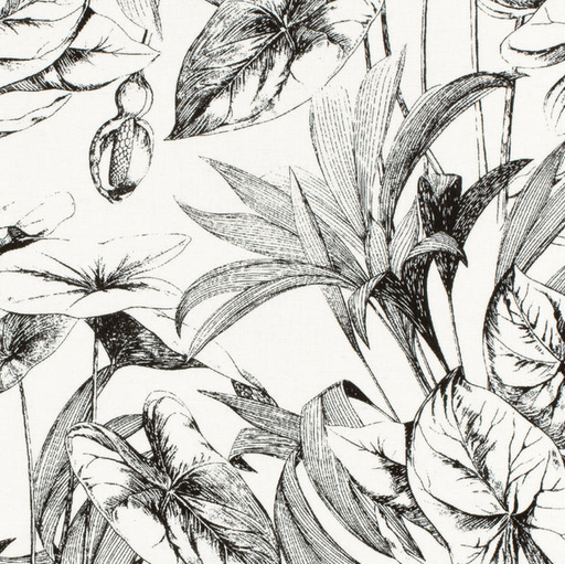 [NO-23015-051] Viscose/Linnen Tropic White