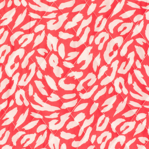 [NO-23260-016] Matelassé Print Red/White