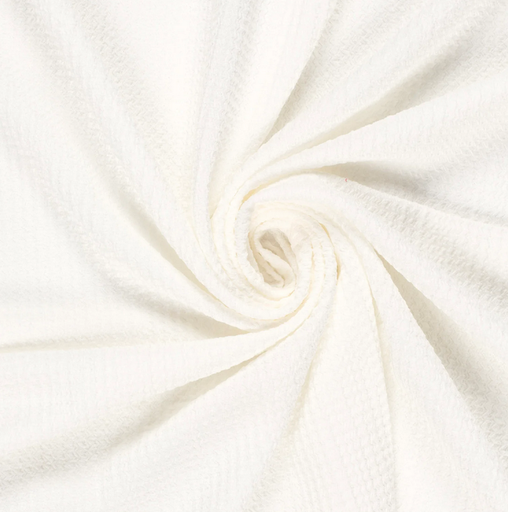 [NO-23003-051] Jersey Polyester Bubble Off White