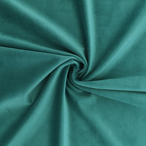 [TI-T08231-020] Fluweel Soepel - Petrol