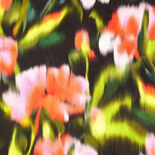 [HE-211664-0003] Visco. Satin Digital Batikflower Orange