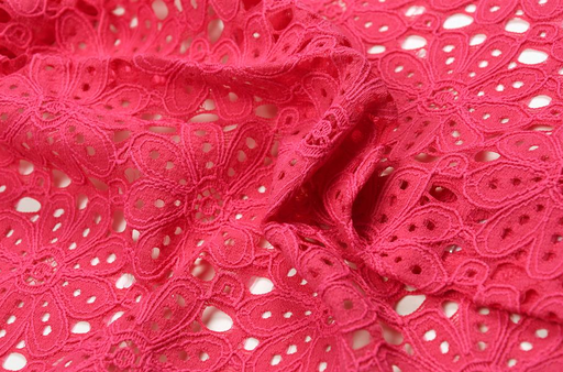 [PN-0214051-33] Bloempjes Kant Fuchsia