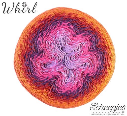 [DBF-1698-764] Scheepjes Whirl 1000m - 764 Red Velvet Sunrise