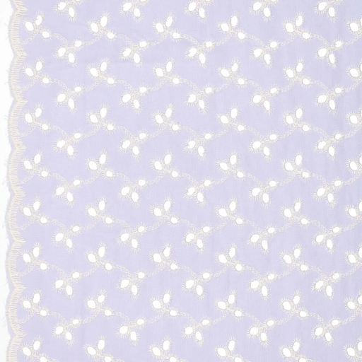 [KI-21510-815] Broderie "Rosemary" 2 scallop Borders Lila