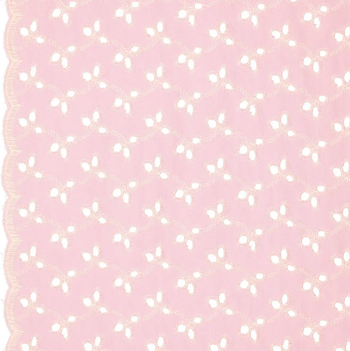[KI-21510-880] Broderie "Rosemary" 2 scallop Borders Rose