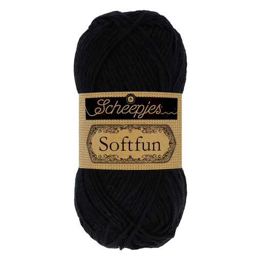 [DBF-1592-2408] Scheepjes Softfun 50g -2408 Black