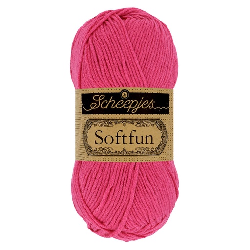 [DBF-1592-2495] Scheepjes Softfun 50g - 2495 Hot Pink
