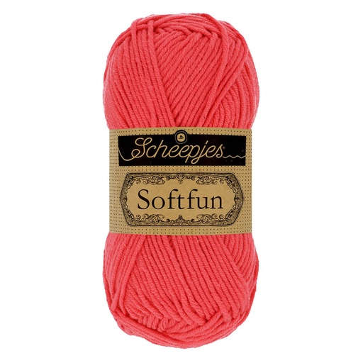 [DBF-1592-2607] Scheepjes Softfun 50g - 2607 Coral