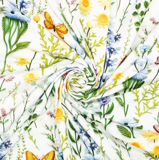 [POL-923478-80] Canvas 3D Flowers & Butterflies