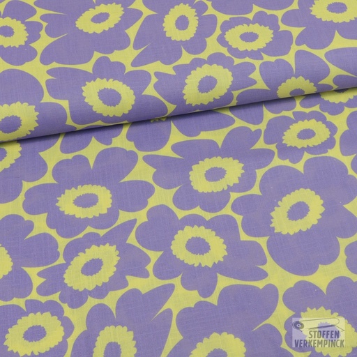[POL-361009-40] Visco/Lin Flower Power Yellow/Lila
