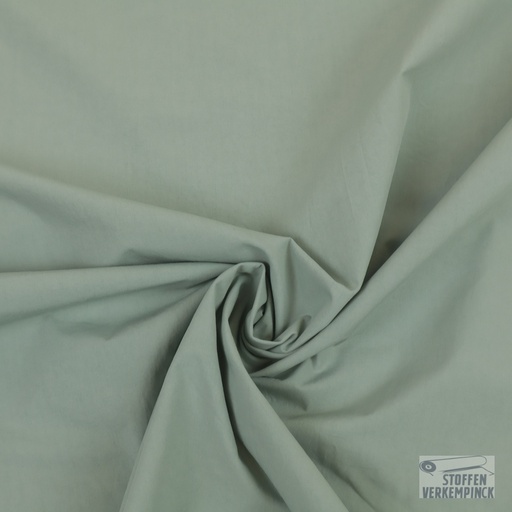 [POL-FM791024-952] Stone washed popeline Fibre Mood Dusty Green