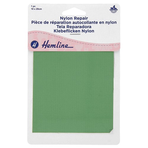 [DI-H689.GREEN] Herstelstuk nylon zelfklevend 10x20cm - Groen