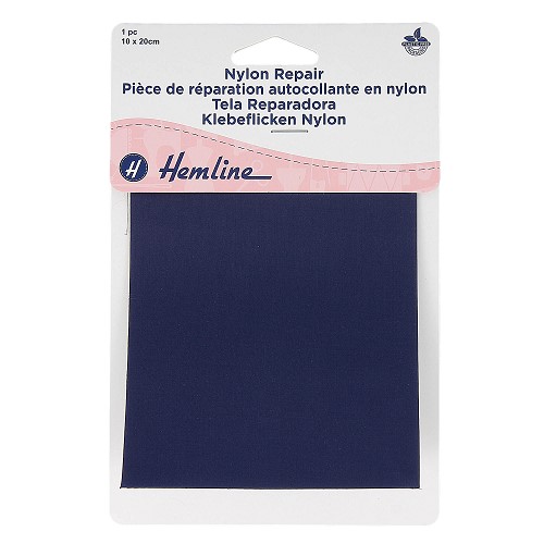 [DI-H689.NAVY] Herstelstuk nylon zelfklevend 10x20cm - Navy