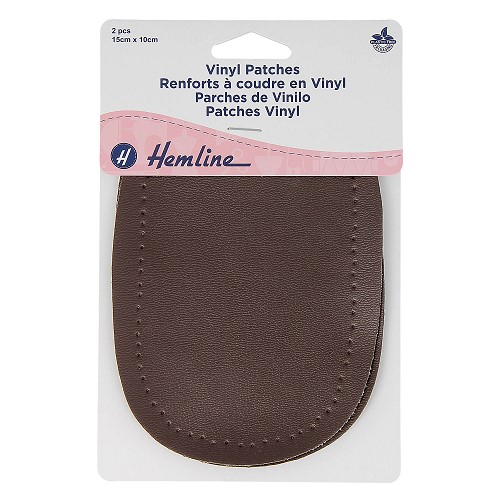 [DI-H699.L.BRN] Kniestukken Vinyl 15x10cm - Bruin