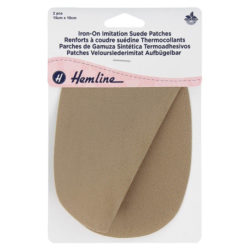 [DI-H699.S.S] Kniestukken Suédine 15x10cm - Beige