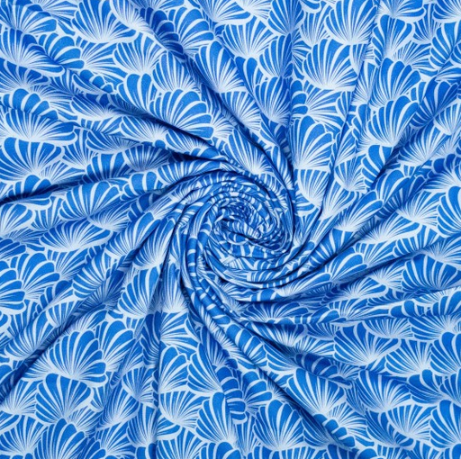 [POL-353012-22] Canvas Beachy Shells Blue