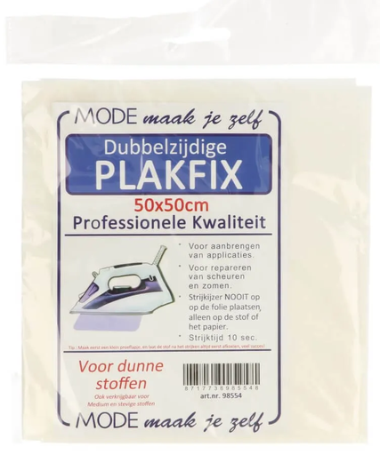 [DBF-98554] Plak-FIX dubbelzijdig fijn 50cm x 50cm