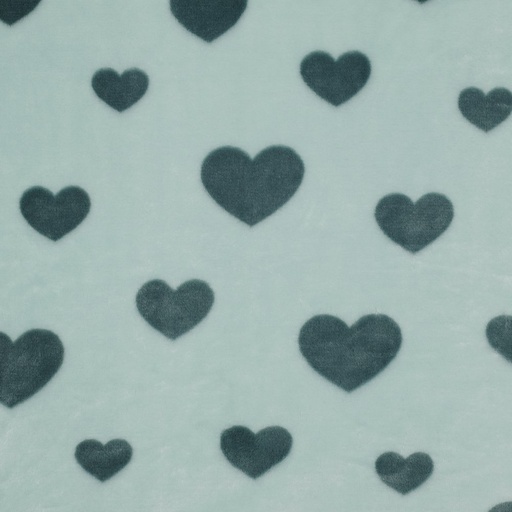 [VE-05413-006] Wellness Fleece Hearts Sage