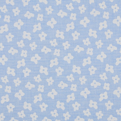 [VE-03644-077] Double Gauze Jacquard Blue