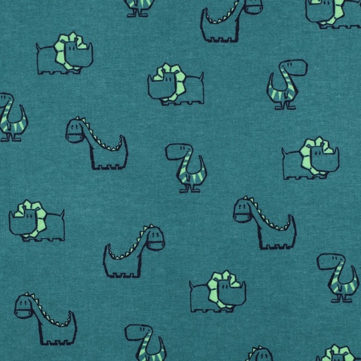 [VE-05078-004] Flanel Dinos Petrol