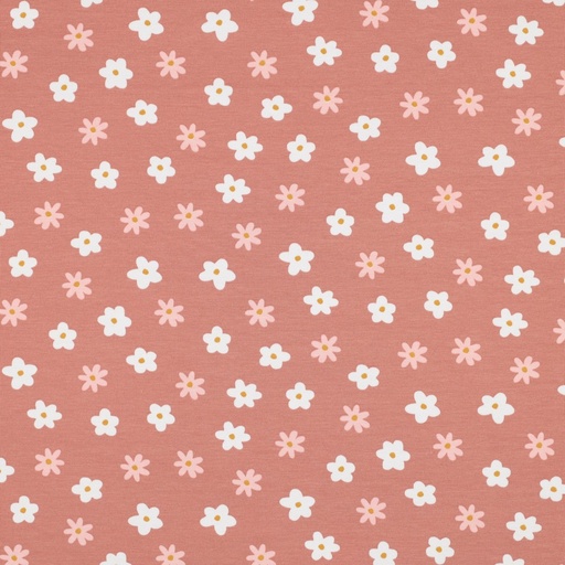 [VE-05107-017] Jersey Bio Simple Flower Dusty Salmon