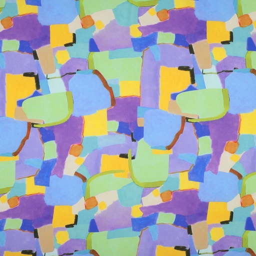 [VE-05340-001] Viscose Radiance Digital Abstract Forms