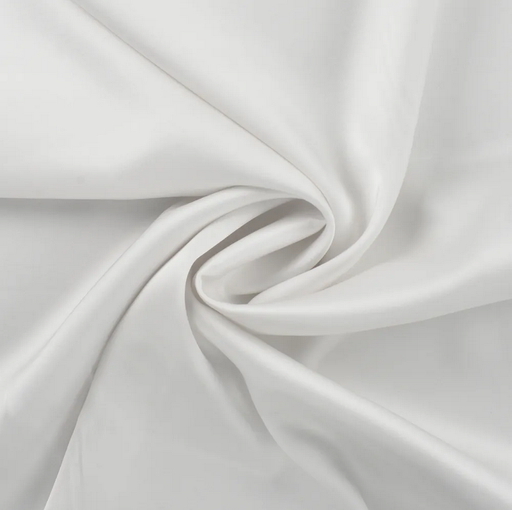[QT-MR1106-500] Viscose Satin Uni White