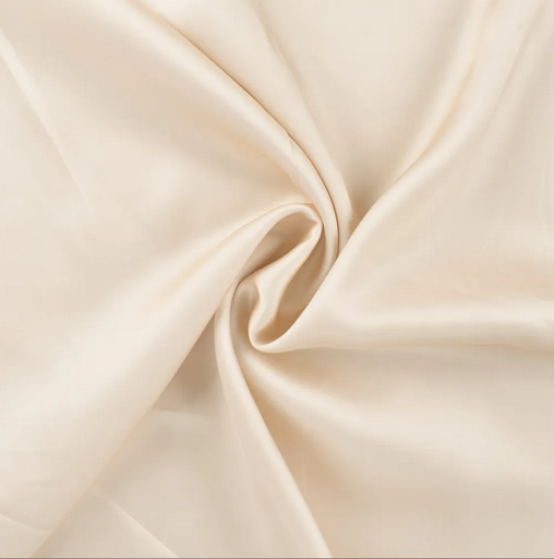 [QT-MR1106-510] Viscose Satin Uni Ecru