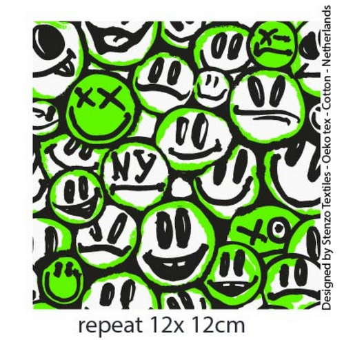 [ST-25261-10] Jersey Digital Pulling Faces Fluo Green
