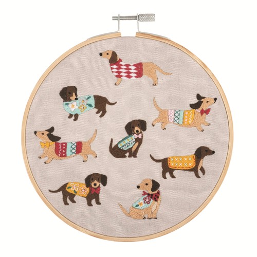 [DI-TCK062] Borduurpakket met borduurring 15cm Dogs