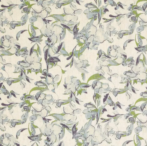 [KI-21793-630] Visco/Lin Fiori Jeansblauw/Groen