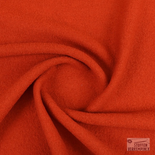 [FA-TB-0015-03] Gekookte Wol Mantelstof Orange
