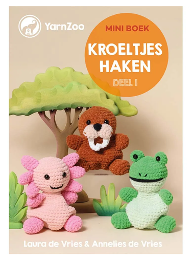 [DBF-9999-1503] BOEK Mini Haakboek Kroeltjes Haken deel 1 - L.&A. de Vries