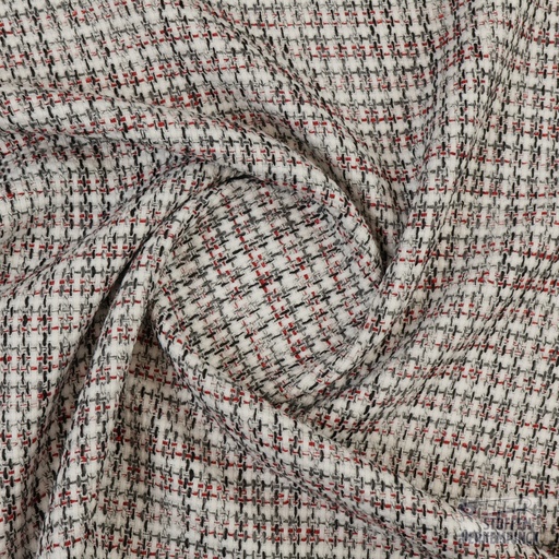 [ZA-5034-01.01] Chanel Ruitje Antraciet/Wit/Rood
