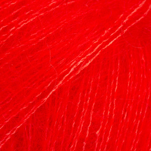 [438-108861] DROPS KID-SILK UNICOLOR 61 Hot Red
